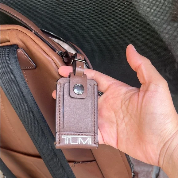 Tumi Chestnut Brown Leather Backpack for Men - Picture 10 of 12